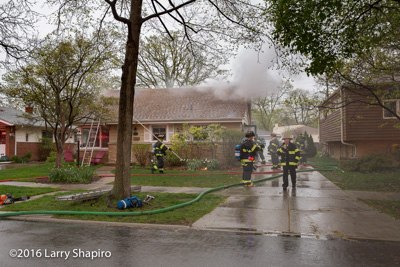 Park Ridge Fire Department house fire at 1205 Hoffman Avenue shapirophotography.netLarry Shapiro photographer